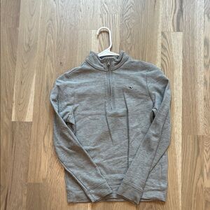 Vineyard Vines Men's Gray Zip-Up Sweater